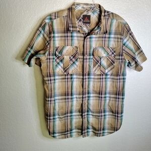 Prana Men's Shirts Prana Ostend Short Sleeve Shirt sz L